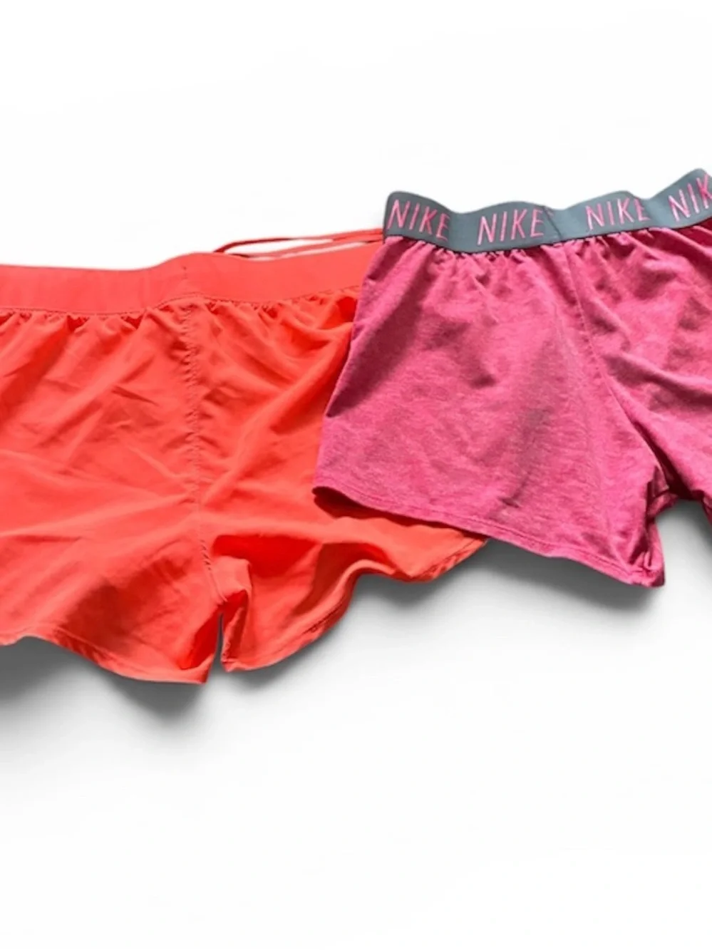 Girls Athletic Shorts Bundle 2 Pc Nike Dri-FIT Under Armour Size Large (14-16)